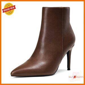 Women's Heeled Ankle Boots 3.14 Inch Stiletto Pointed Toe Work Party